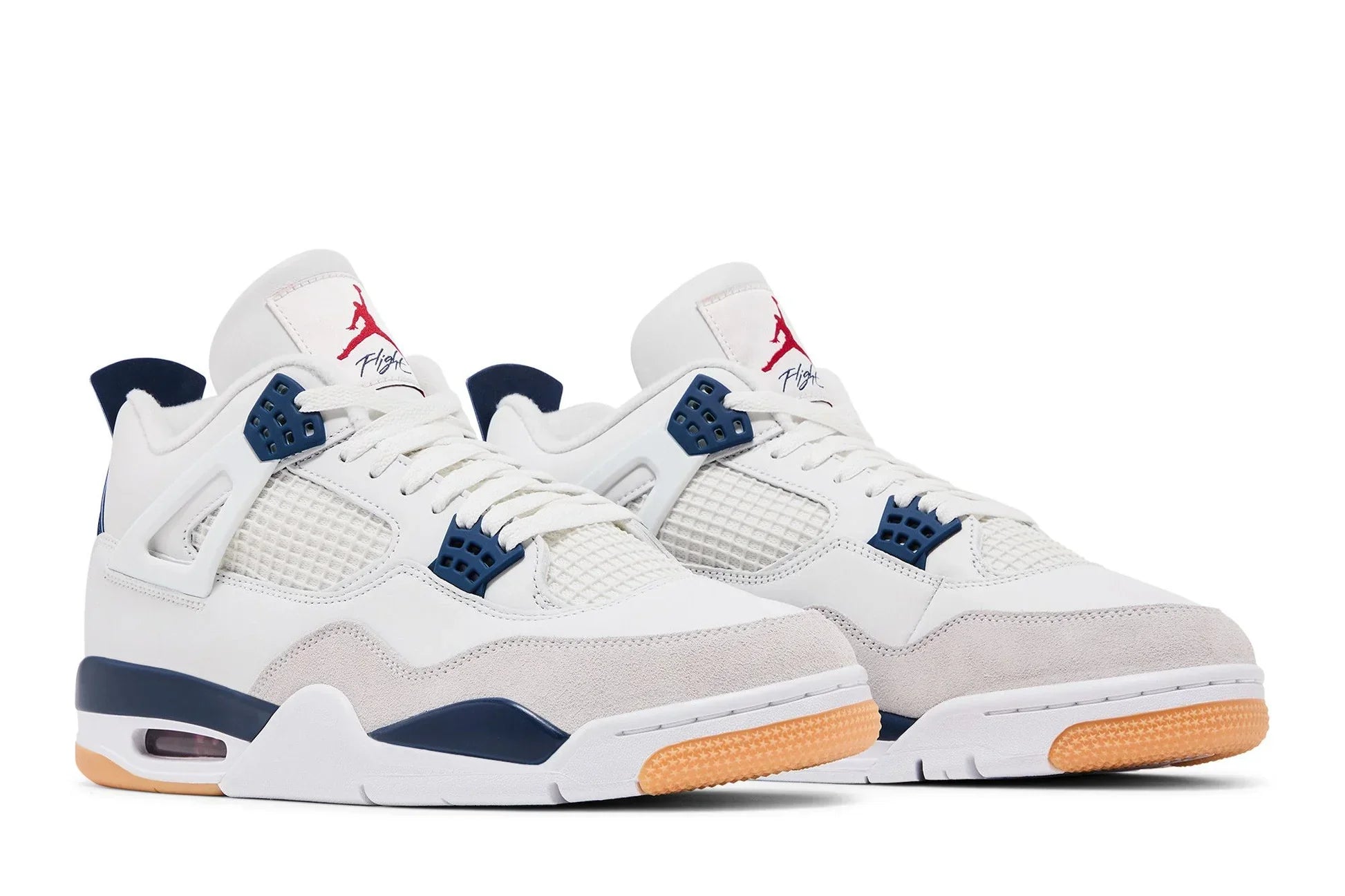 Tênis Air Jordan 4 x Retro SP Navy Branco vista superior