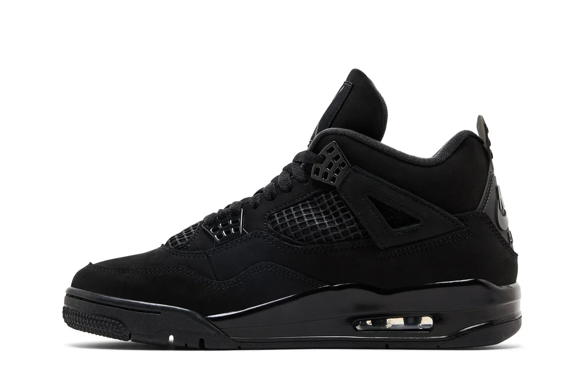 Tênis Air Jordan 4 Retro Black Cat Preto vista traseira