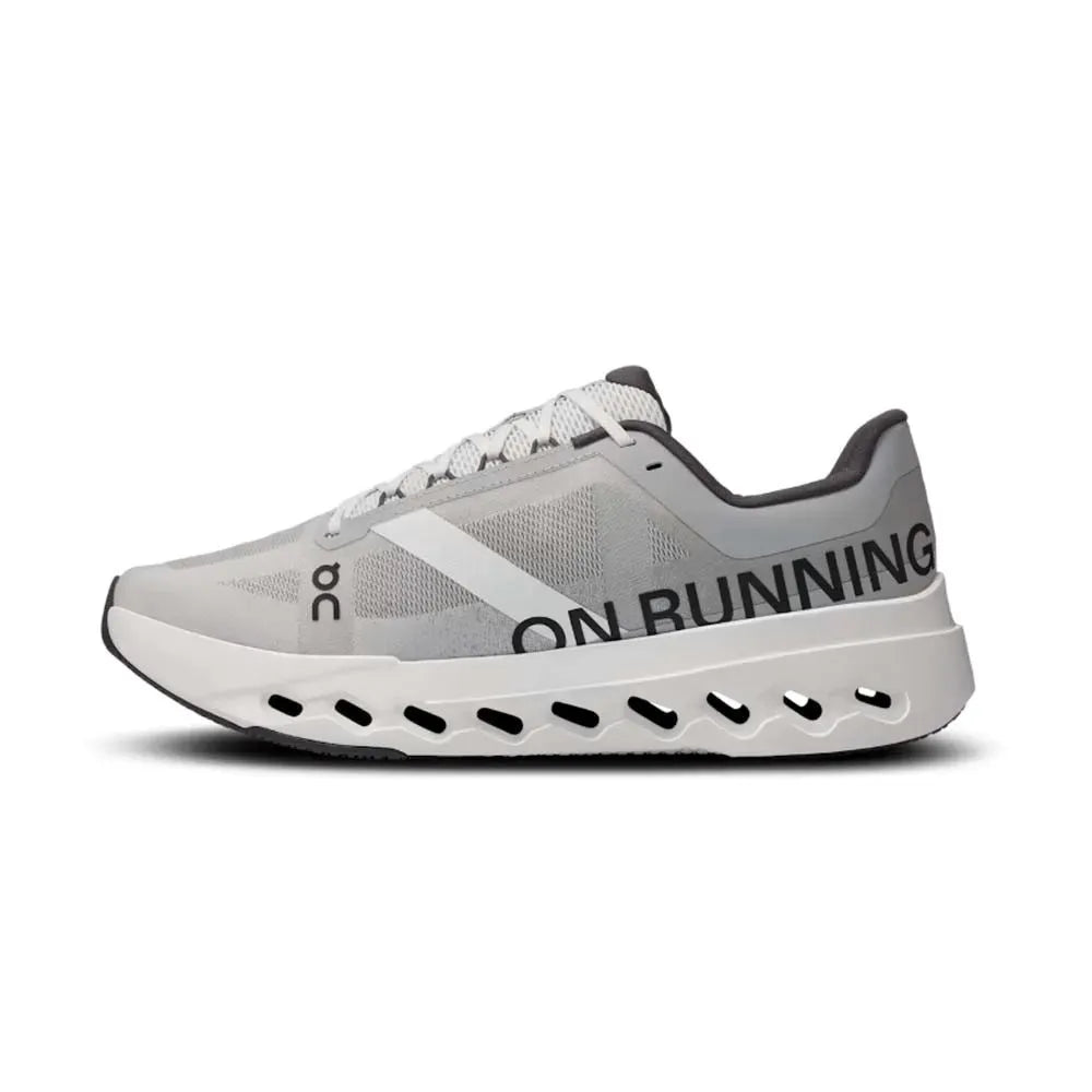 Tênis On Running Cloudsurfer Next Grey detalhe do material