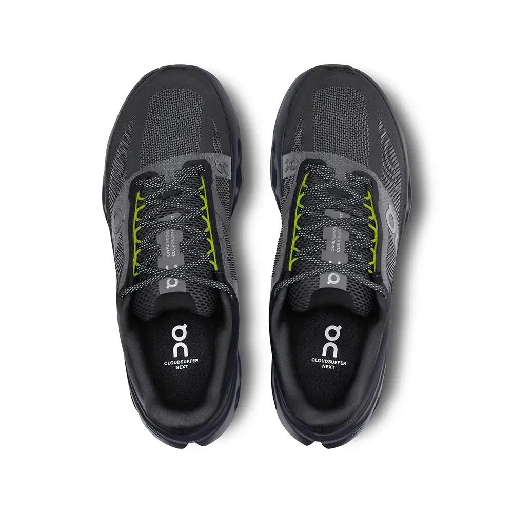 Tênis On Running Cloudsurfer Next Lumos Black Iron detalhe do solado