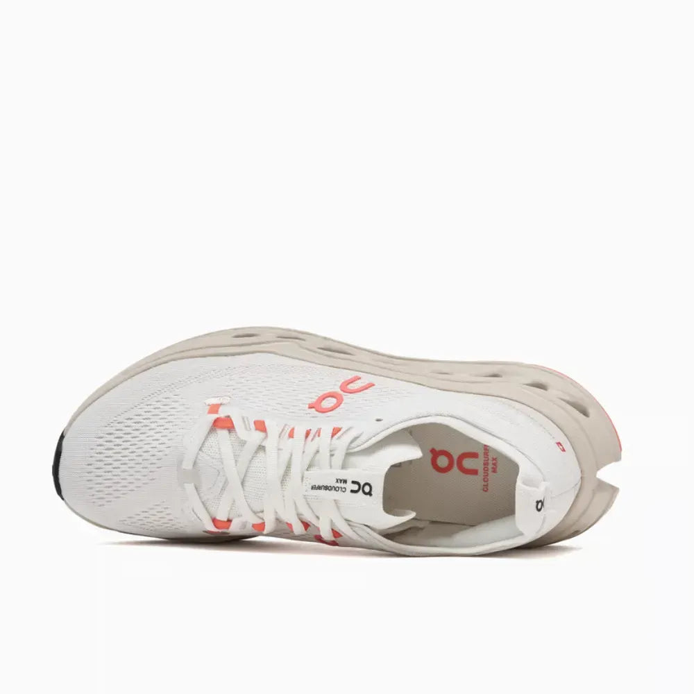 Tênis On Running Cloudsurfer Max 1 Ivory Salmon detalhe do material