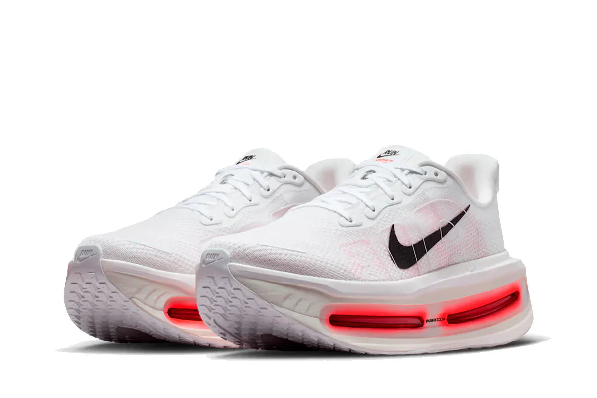 Tênis Nike Vomero Premium White Bright Crimson Branco vista superior