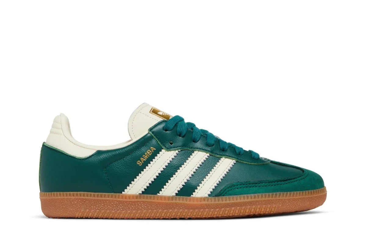 Tênis Adidas Samba Og Collegiate Green Gum Verde vista lateral