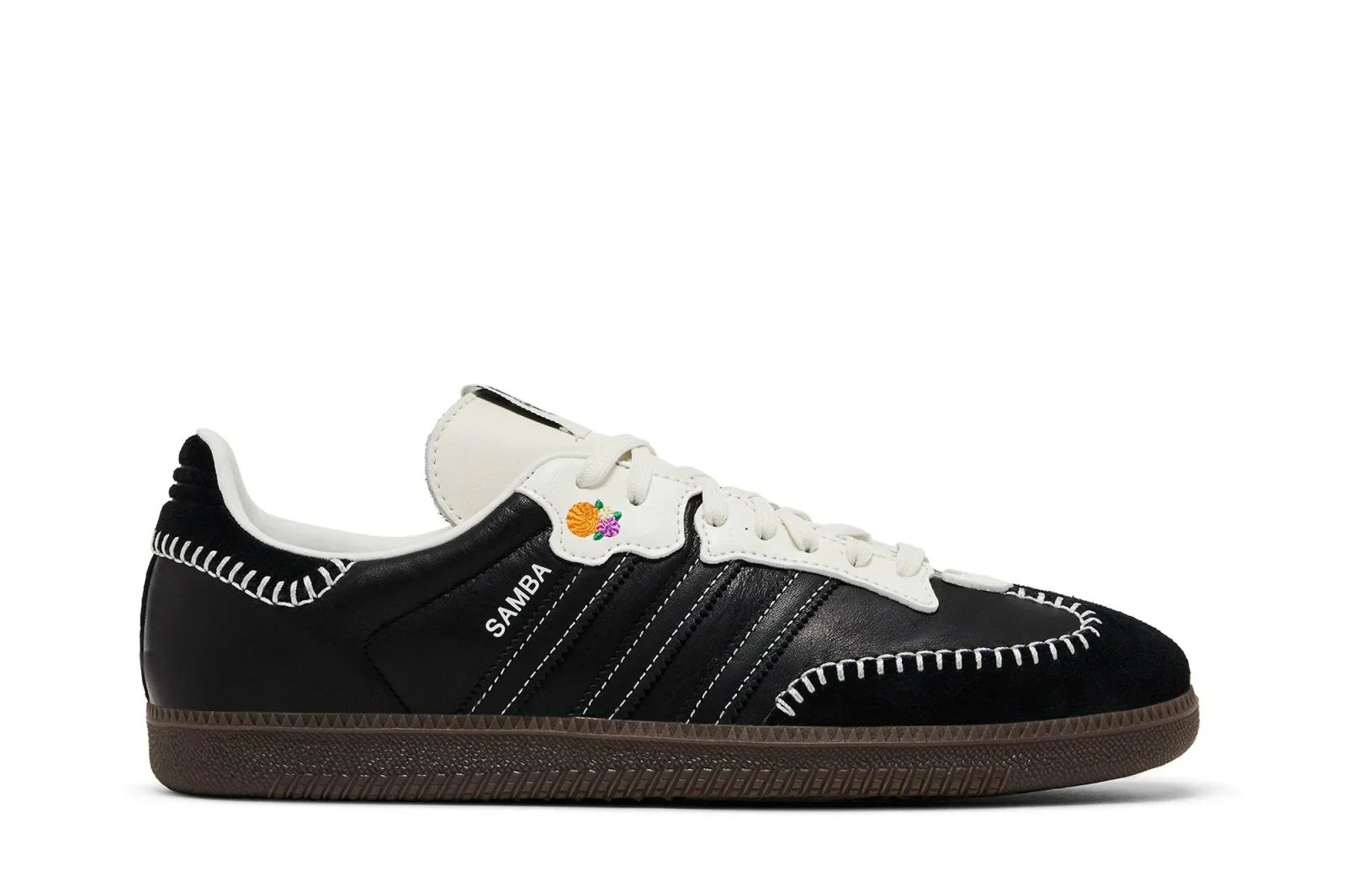 Tênis Adidas Samba Og Dia de Muertos Pack Black Preto vista lateral