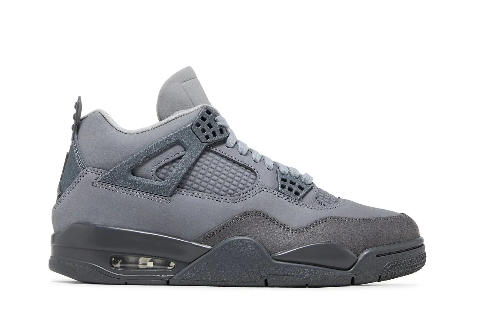 Tênis Air Jordan 4 Retro SE Paris We Cement Cinza vista lateral