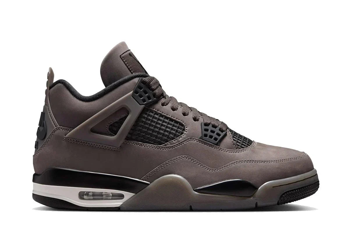 Tênis Nike Air Jordan 4 Cave Stone and Black Marrom vista lateral