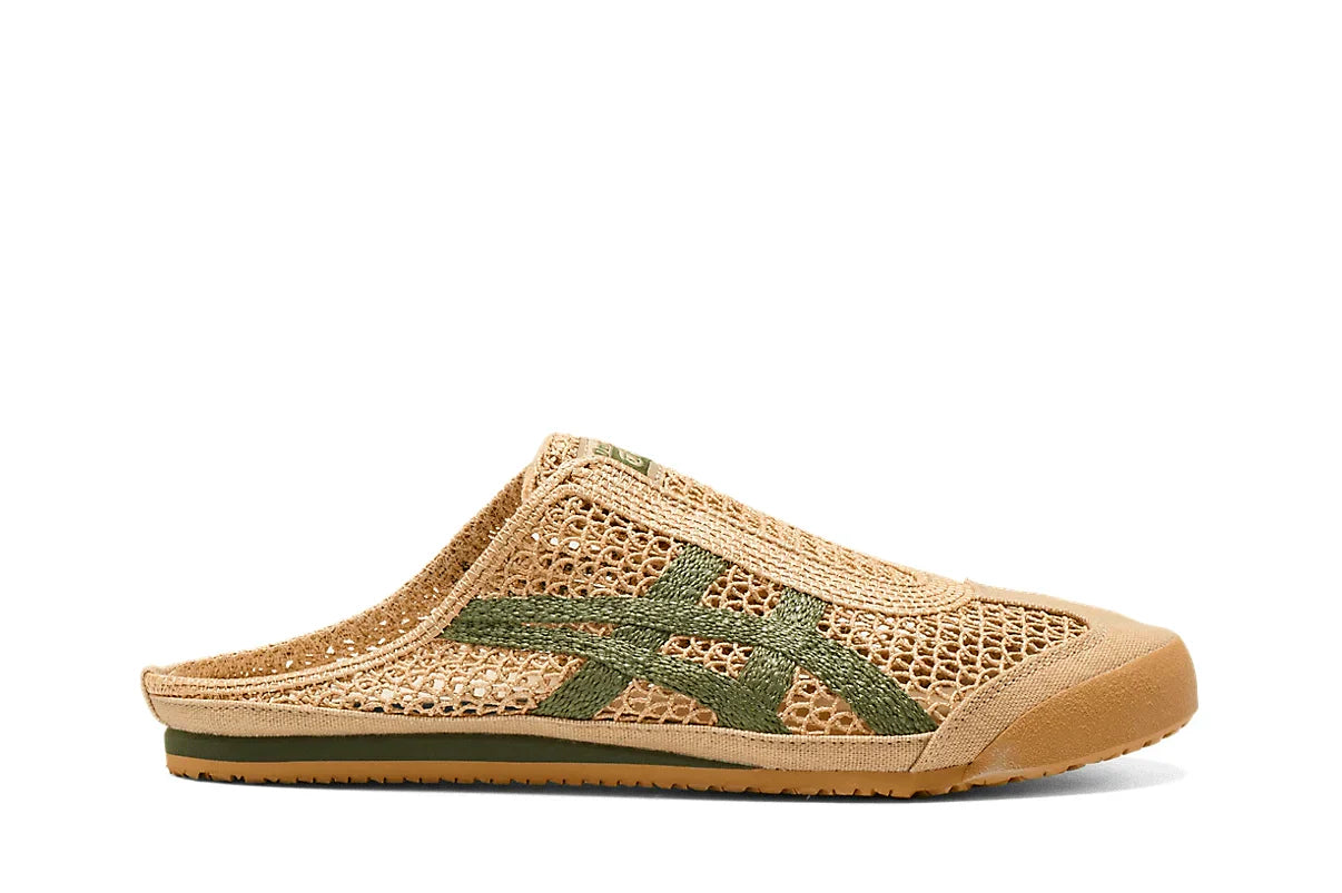 Tênis Onitsuka Tiger Mexico 66 Sabot Beige Green Bege vista lateral