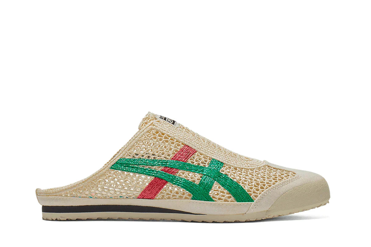 Tênis Onitsuka Tiger Mexico 66 Sabot Cream Kale Bege vista lateral