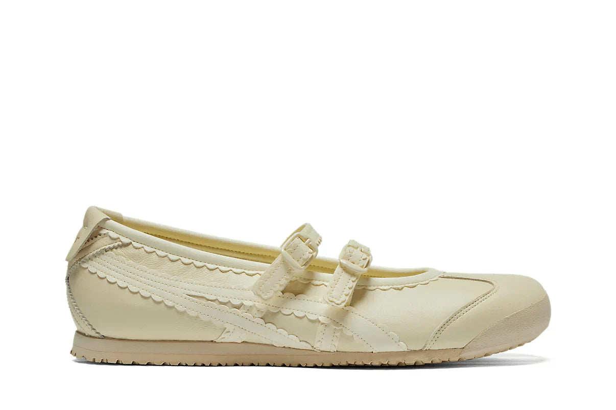 Tênis Onitsuka Tiger Mexico 66 TGRS Ivory/Cream Bege vista lateral