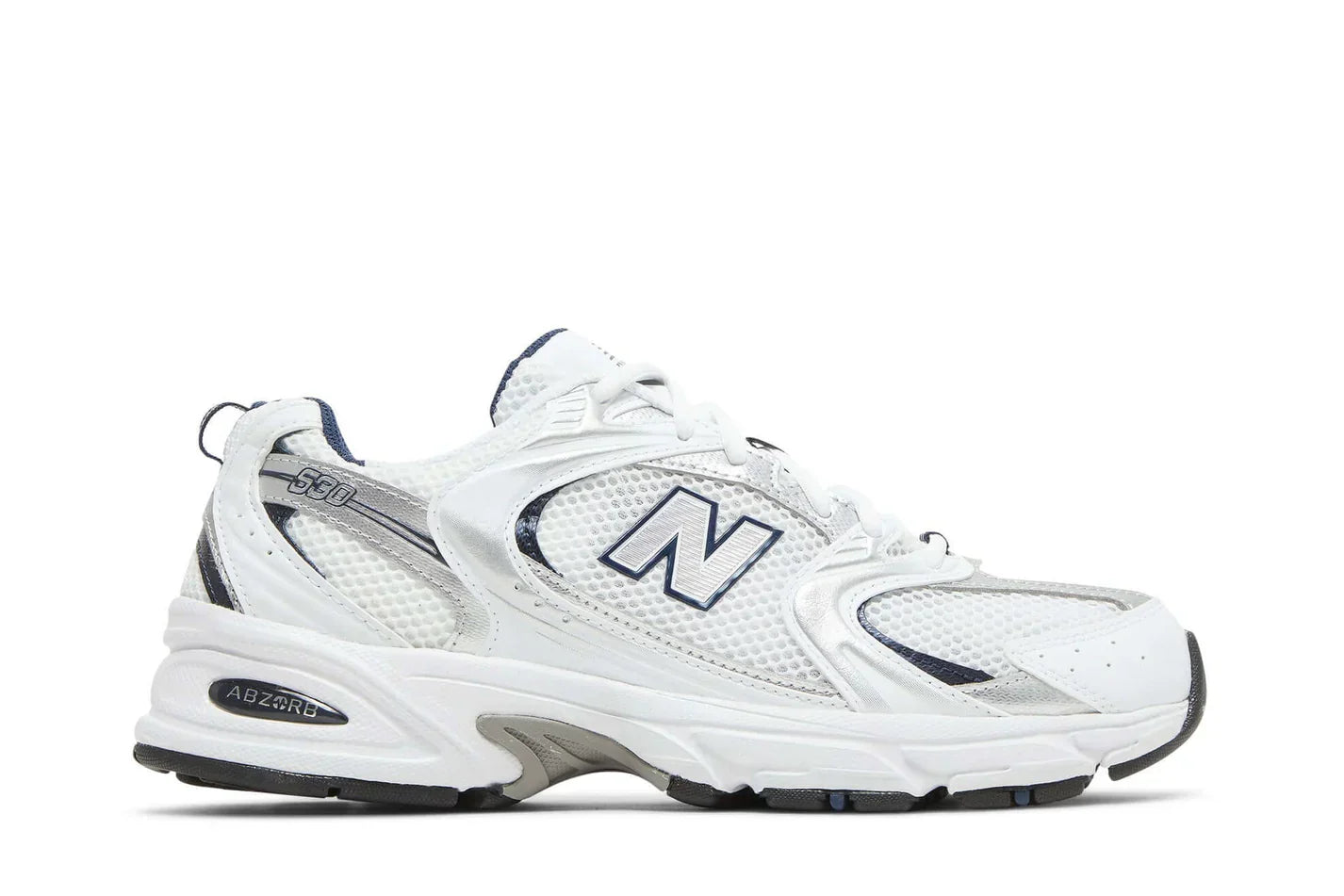 Tênis New Balance 530 White Natural Indigo Branco vista lateral