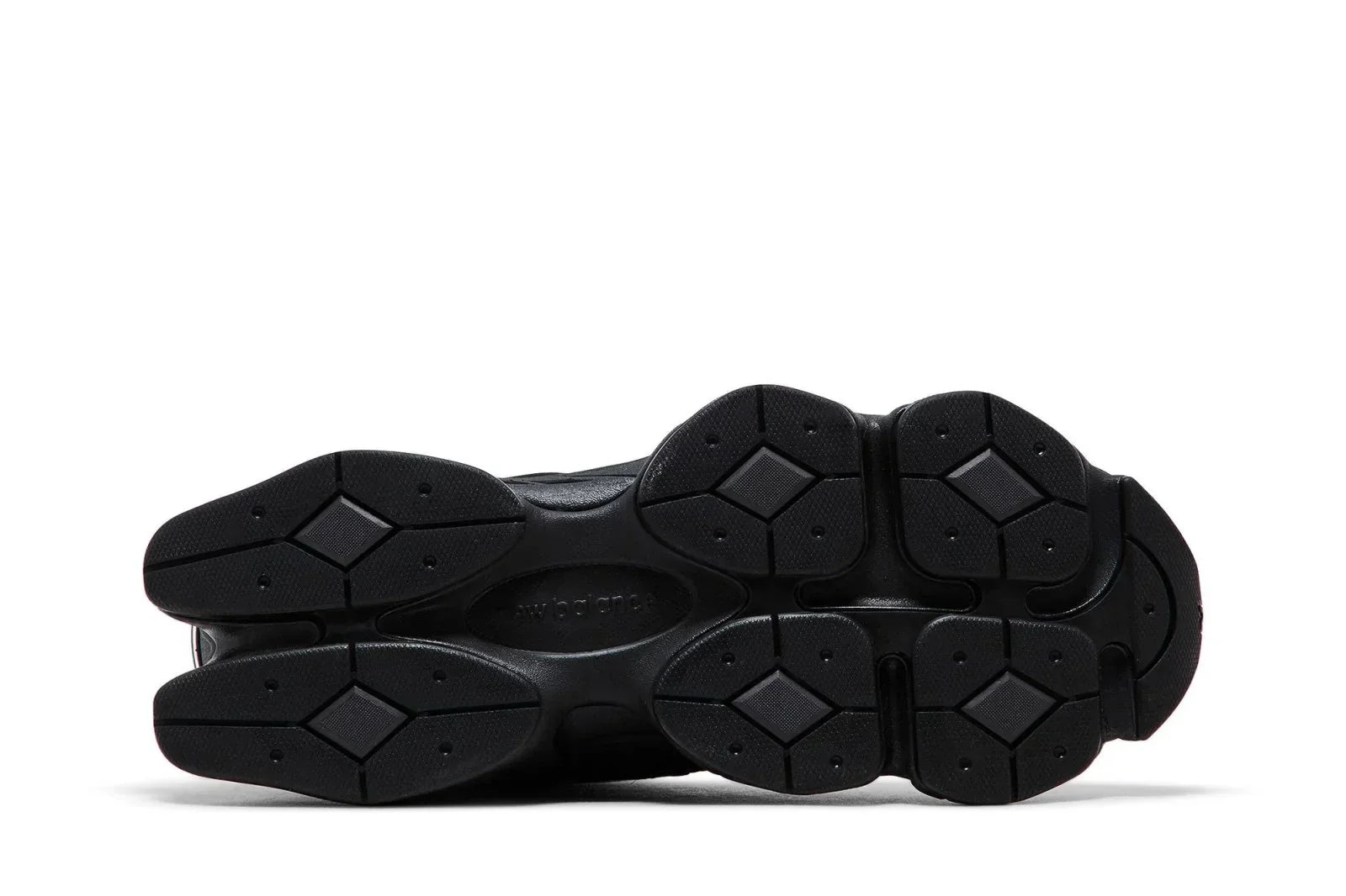 Tênis New Balance 9060 Black Cement Black Cat Preto detalhe do material