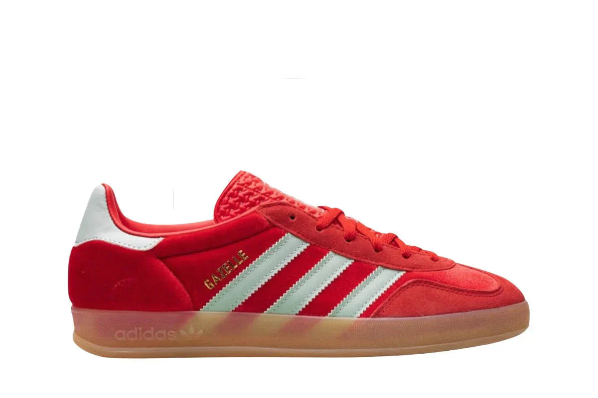 Tênis Adidas Gazelle Indoor Better Scarlet Green Velvet Vermelho vista superior