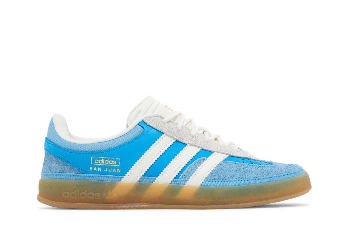 Tênis Adidas Gazelle Indoor x Bad Bunny San Juan Azul vista superior