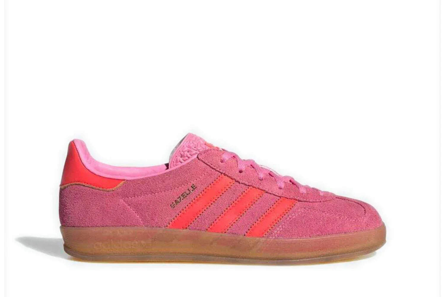 Tênis Adidas Gazelle Indor Beam Pink Solar Red Rosa vista superior