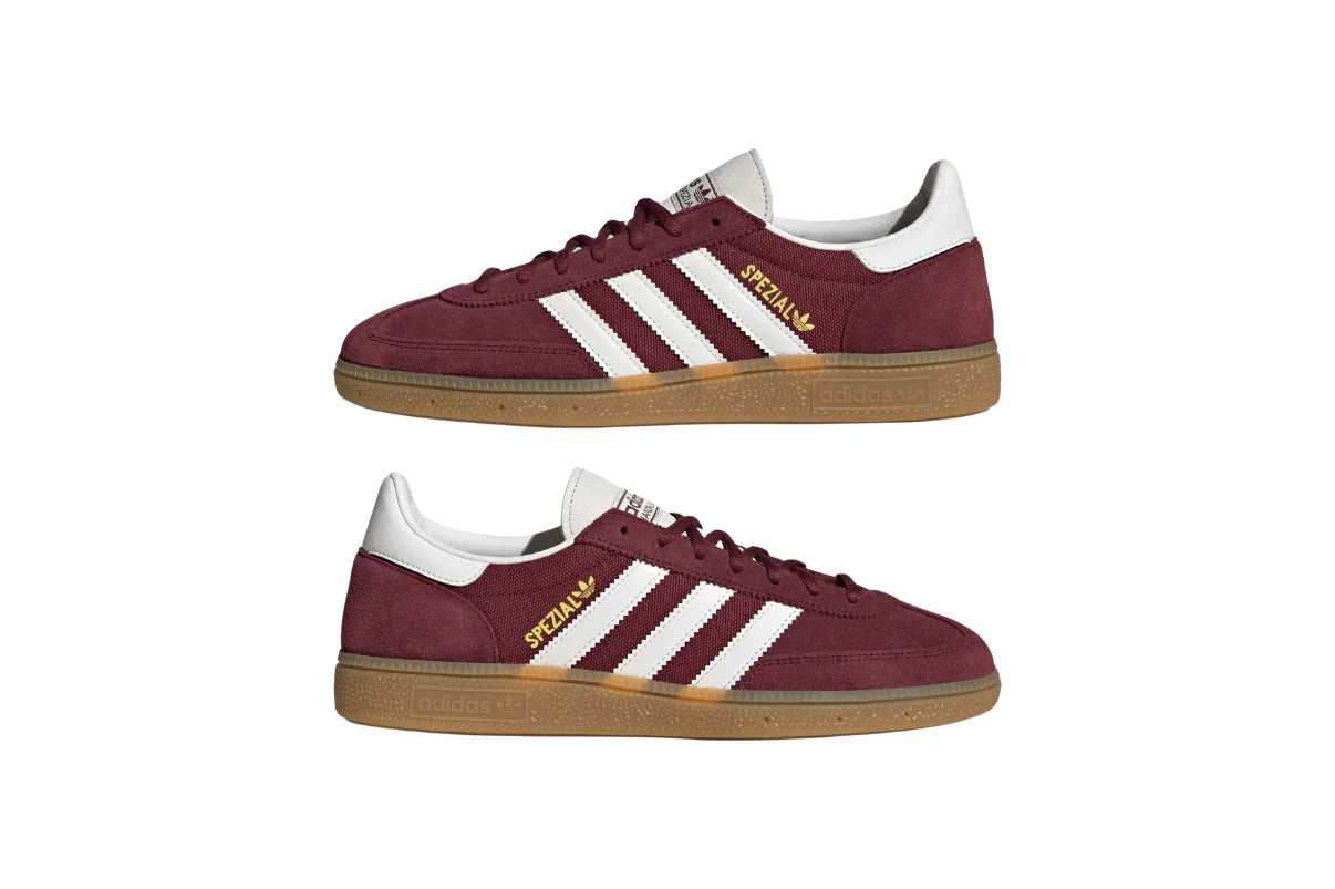 Tênis Adidas Handball Spezial Bordô detalhe frontal