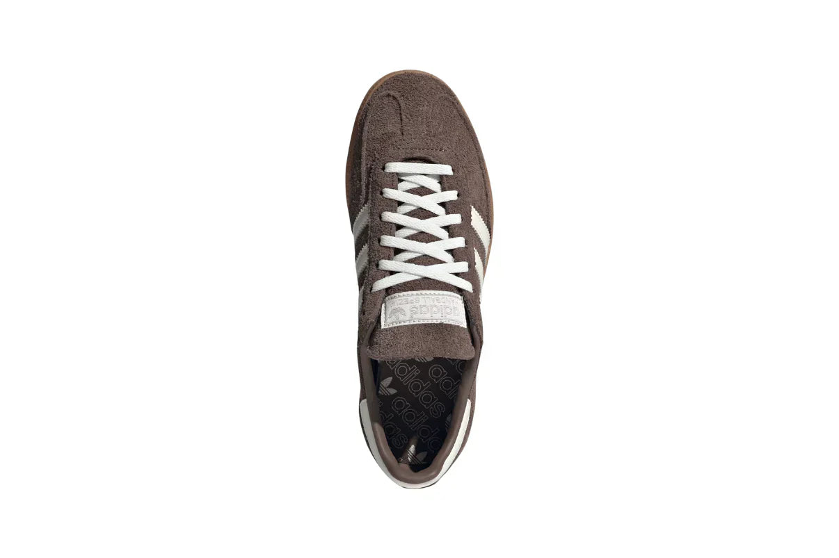 Tênis Adidas Handball Spezial Earth Strata Gum Marrom detalhe do material