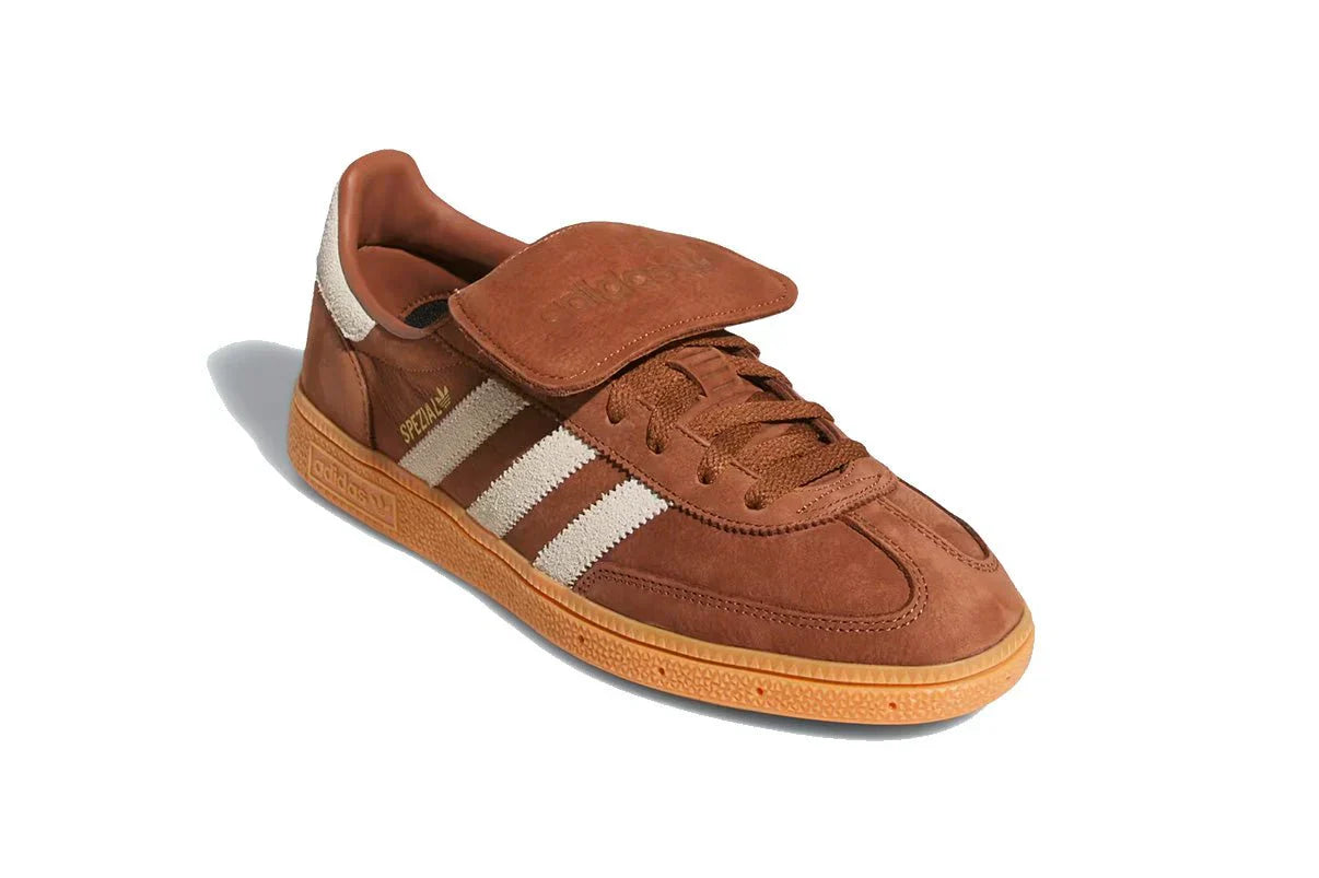 Tênis Adidas Handball Spezial LT Preloved Brown Cream White Marrom vista traseira