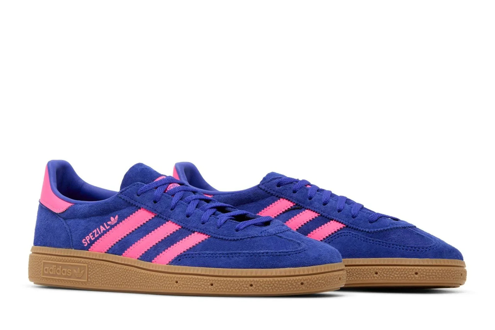 Tênis Adidas Handball Spezial Lucid Blue Pink Azul detalhe do material