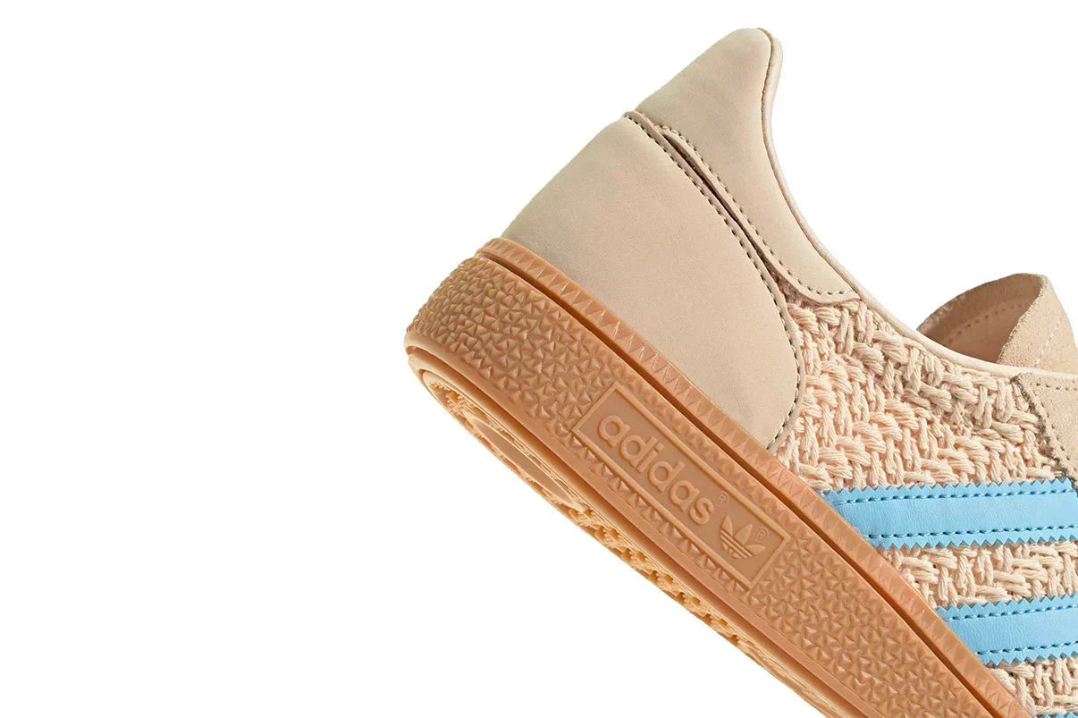 Tênis Adidas Handball Spezial Sand Strata Clear Sky Bege detalhe lateral