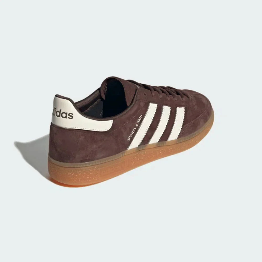 Tênis Adidas Handball Spezial Sporty & Rich Brown Marrom detalhe do solado