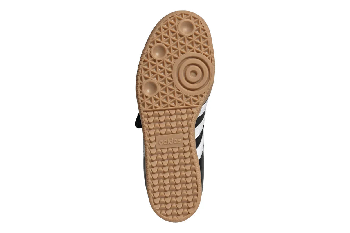 Tênis Adidas Samba Jane Black White Gum Preto detalhe do solado