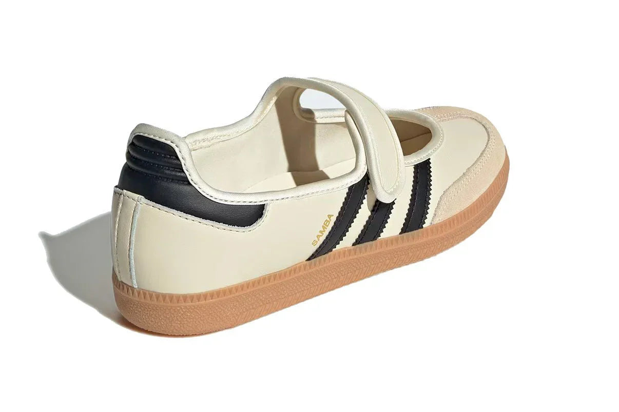 Tênis Adidas Samba Jane Cream Black Gum Bege vista traseira