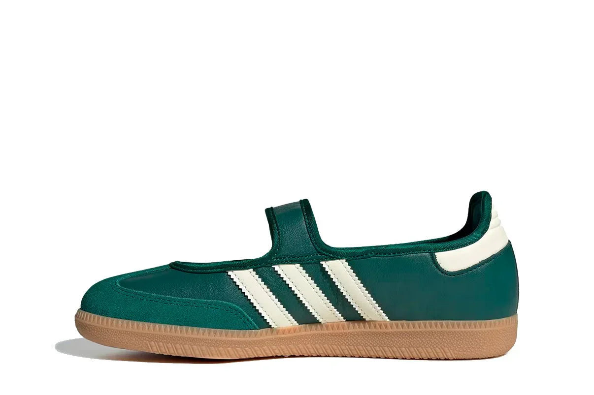 Tênis Adidas Samba Jane Green White Gum Verde vista traseira