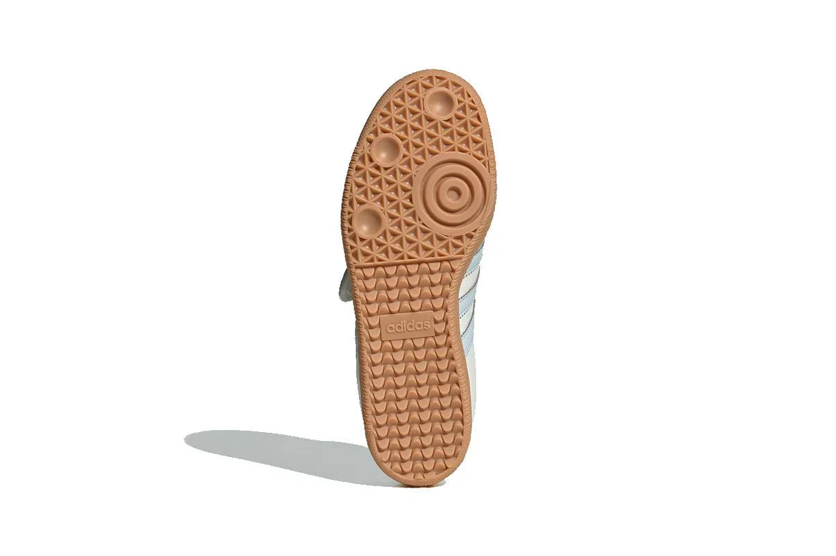 Tênis Adidas Samba Jane White Blue Gum Branco vista traseira