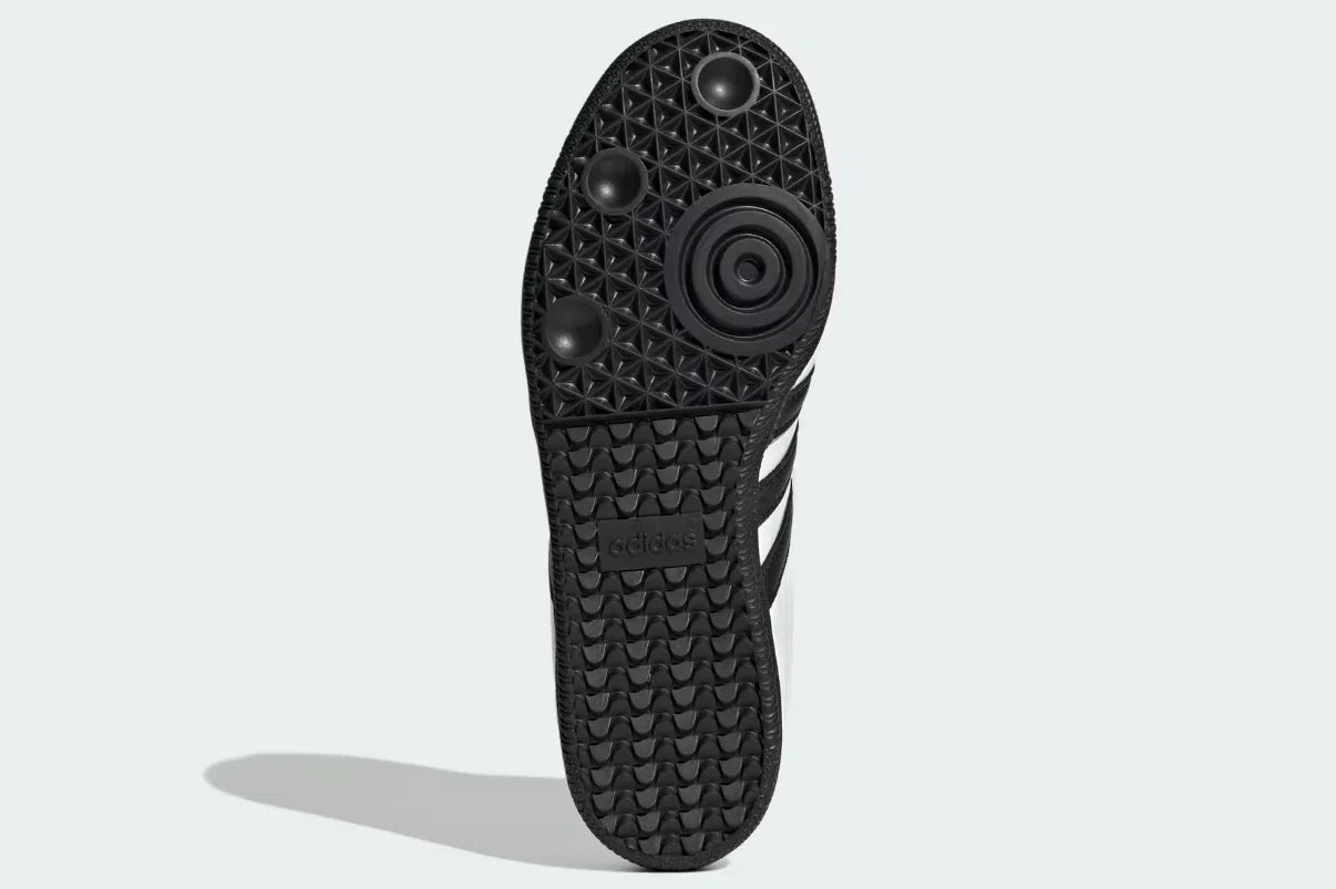 Tênis Adidas Samba LT Cloud White Core Black Black Sole detalhe lateral