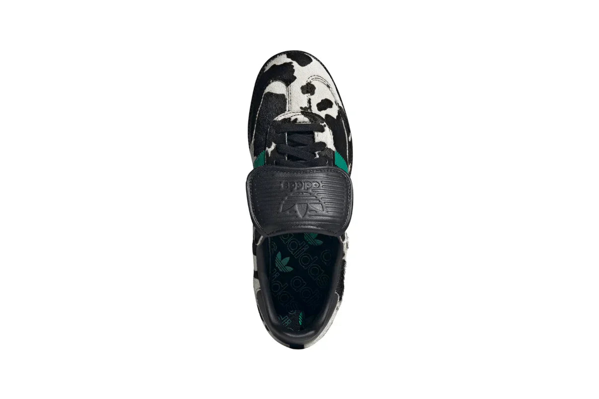 Tênis Adidas Samba LT Cow Print Black White Preto vista traseira