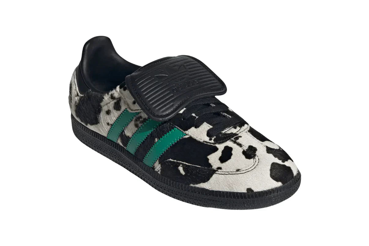 Tênis Adidas Samba LT Cow Print Black White Preto vista superior