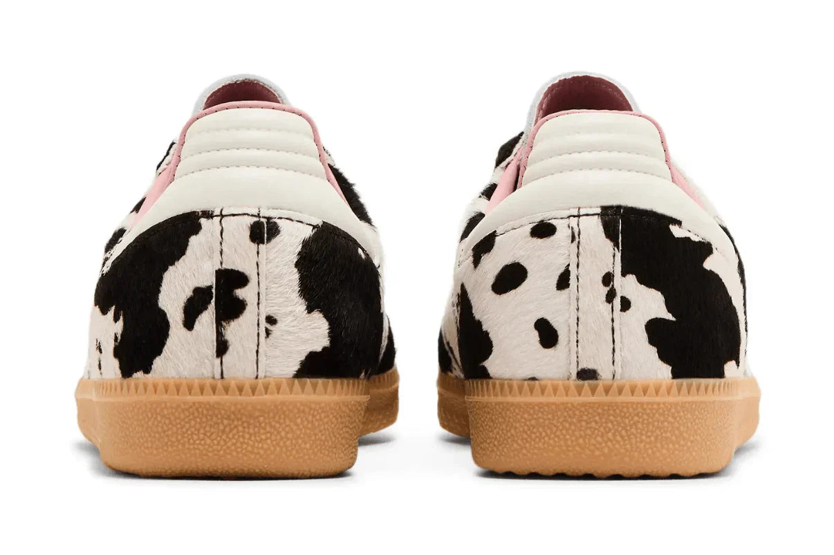 Tênis Adidas Samba OG Cow Print Bege detalhe do solado