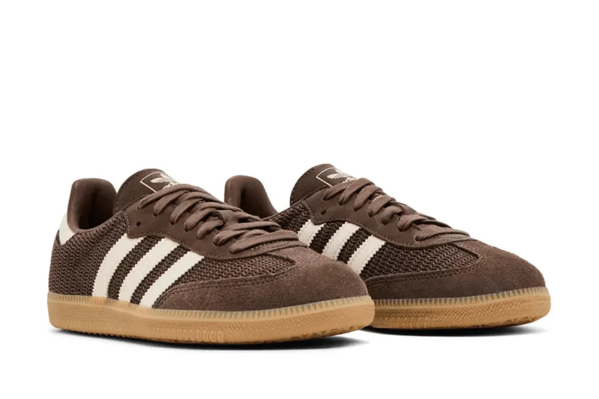Tênis Adidas Samba OG Earth Strata Wonder White Marrom vista superior
