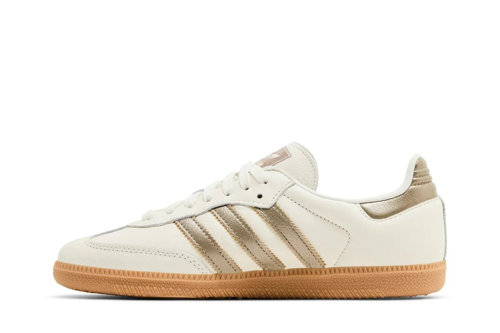 Tênis Adidas Samba Og Off White Cyber Metallic Branco vista traseira