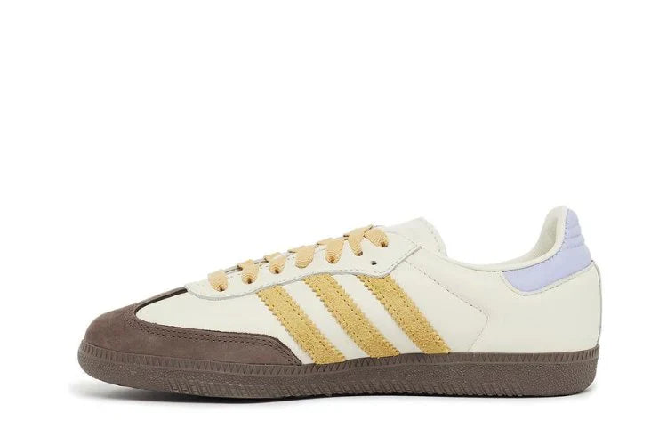 Tênis Adidas Samba Og Off White Oat Violet Tone Branco vista traseira