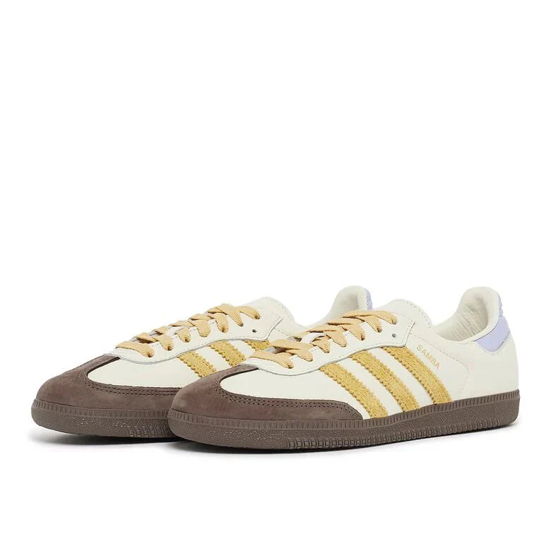 Tênis Adidas Samba Og Off White Oat Violet Tone Branco vista superior