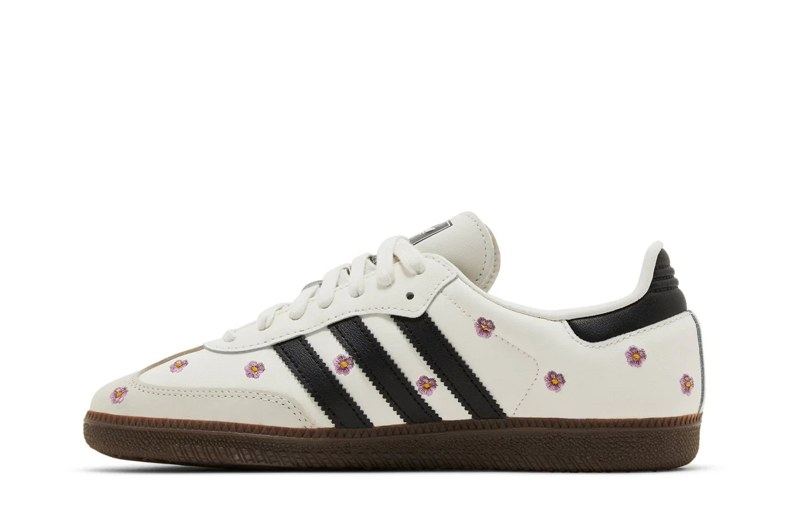 Tênis Adidas Samba Og White Floral Embroidery Branco vista traseira