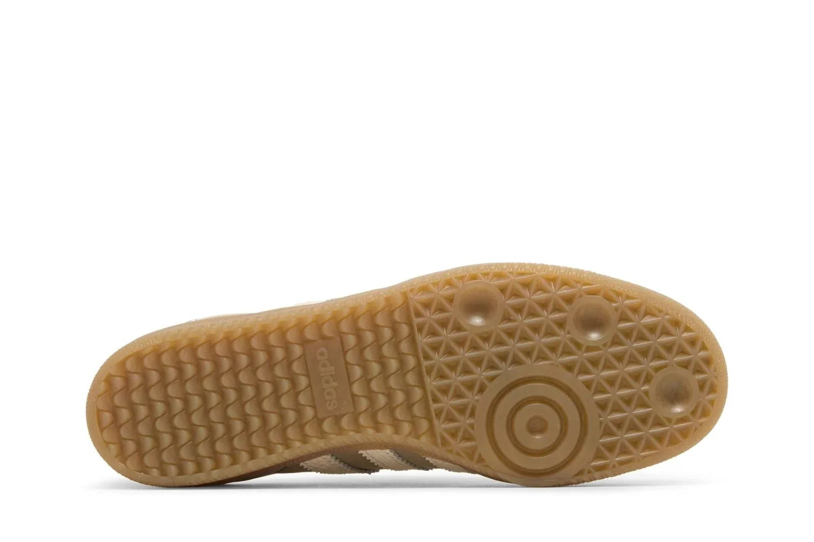 Tênis Adidas Samba x Wales Bonner Wonder White Marrom detalhe do material