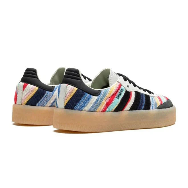 Tênis Adidas Sambae x KSENIASCHNAIDER Black Multicolor Colorido detalhe do material