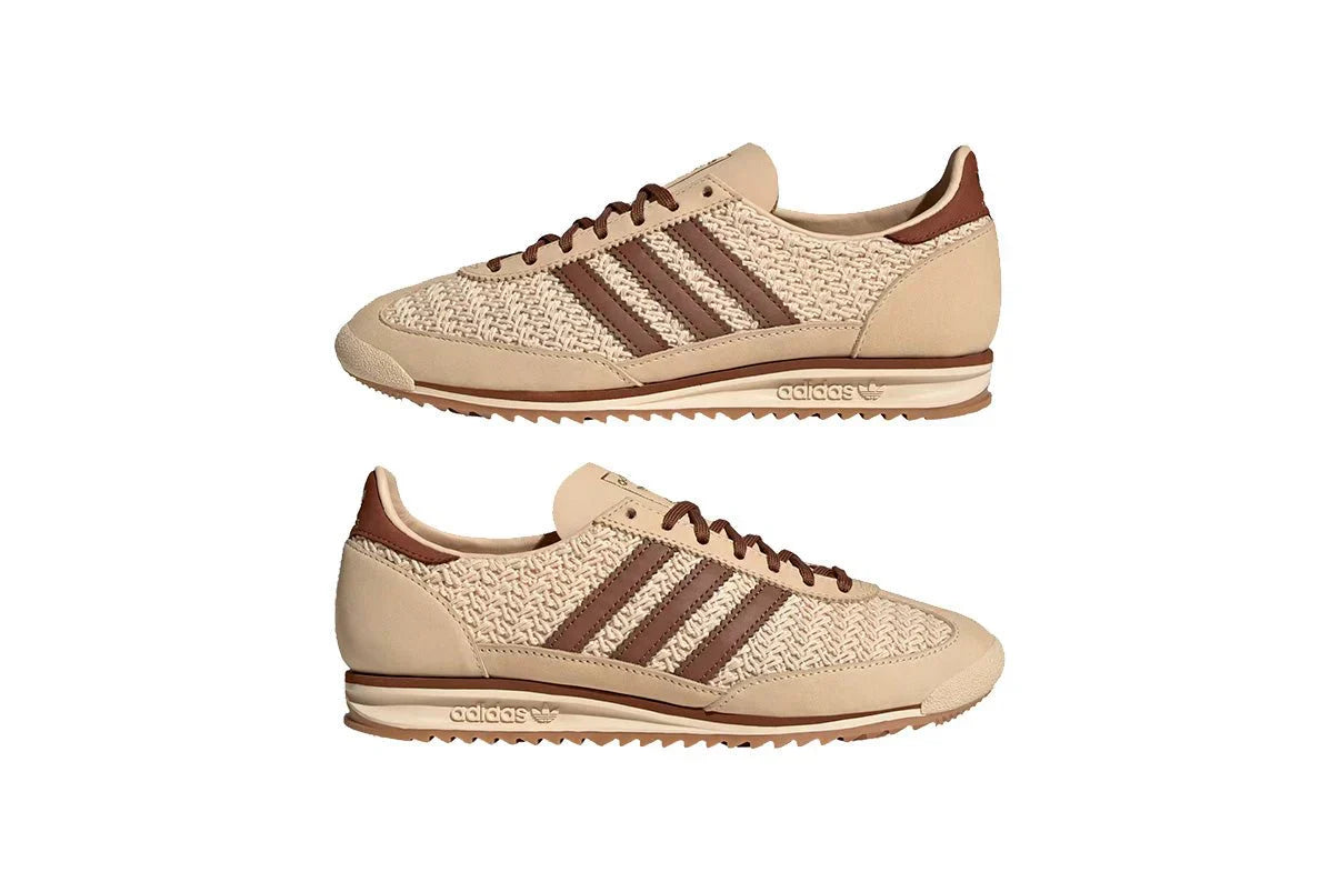 Tênis Adidas SL 72 OG Sand Strata Preloved Brown Cream White Bege detalhe do solado