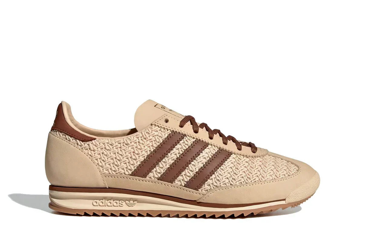 Tênis Adidas SL 72 OG Sand Strata Preloved Brown Cream White Bege vista superior