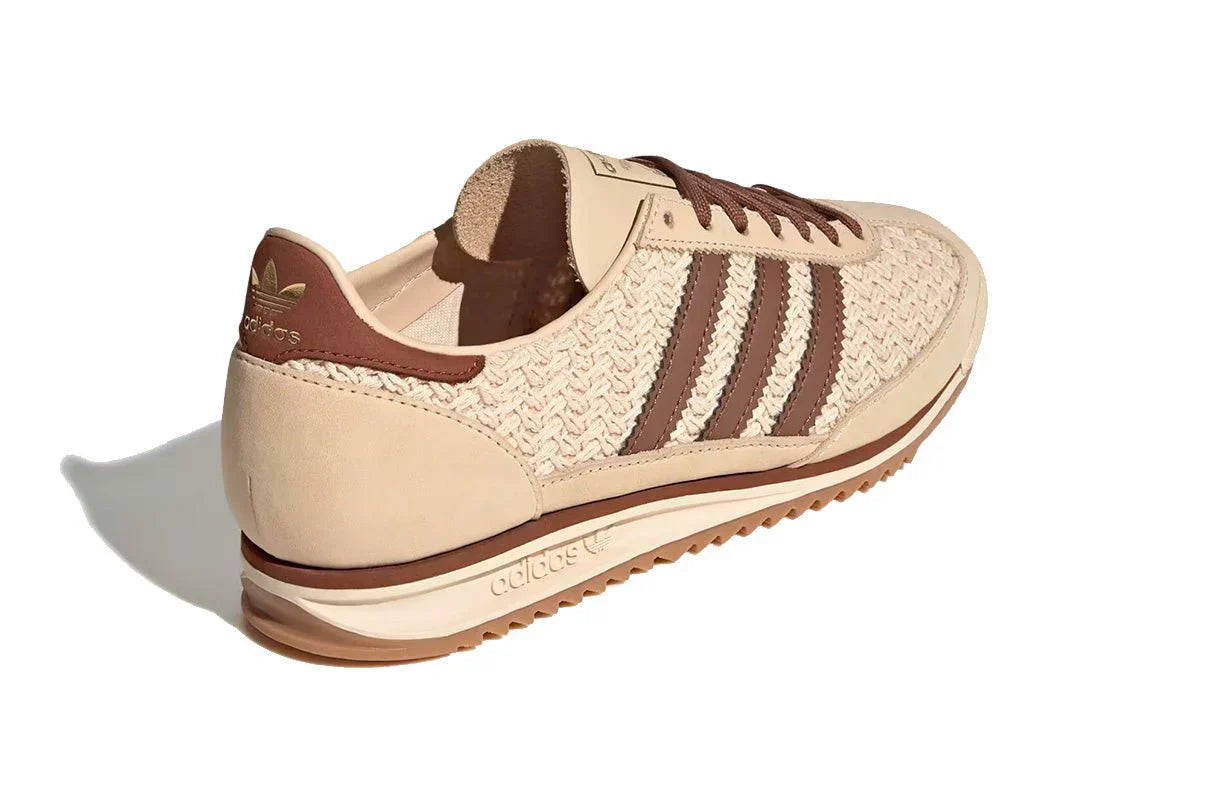 Tênis Adidas SL 72 OG Sand Strata Preloved Brown Cream White Bege detalhe interno