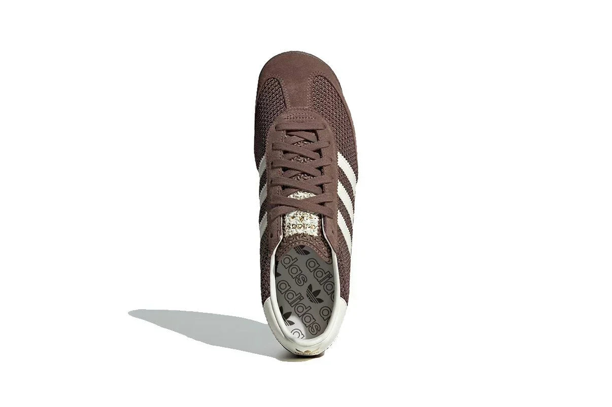 Tênis Adidas SL 72 RS Earth Strata Warm Vanilla Marrom detalhe do acabamento