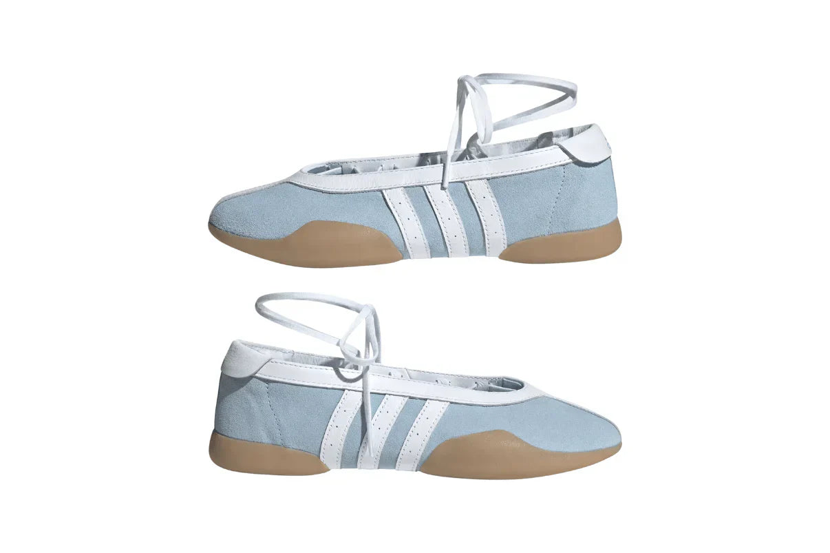 Tênis Adidas Taekwondo Mei Ballet Clear Sky Gum Azul vista traseira
