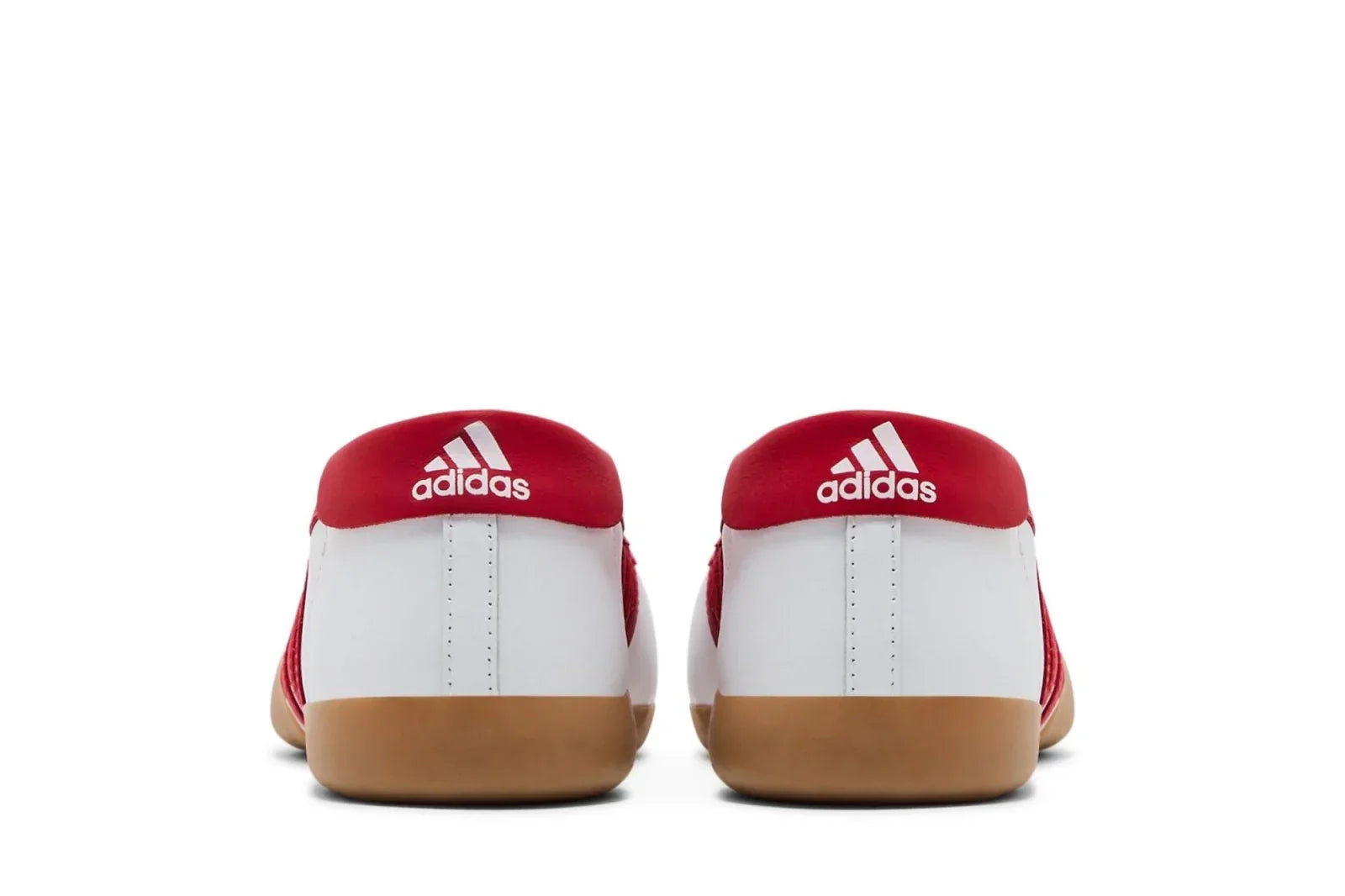 Tênis Adidas Taekwondo Mei Ballet White Scarlet Gum Vermelho detalhe lateral
