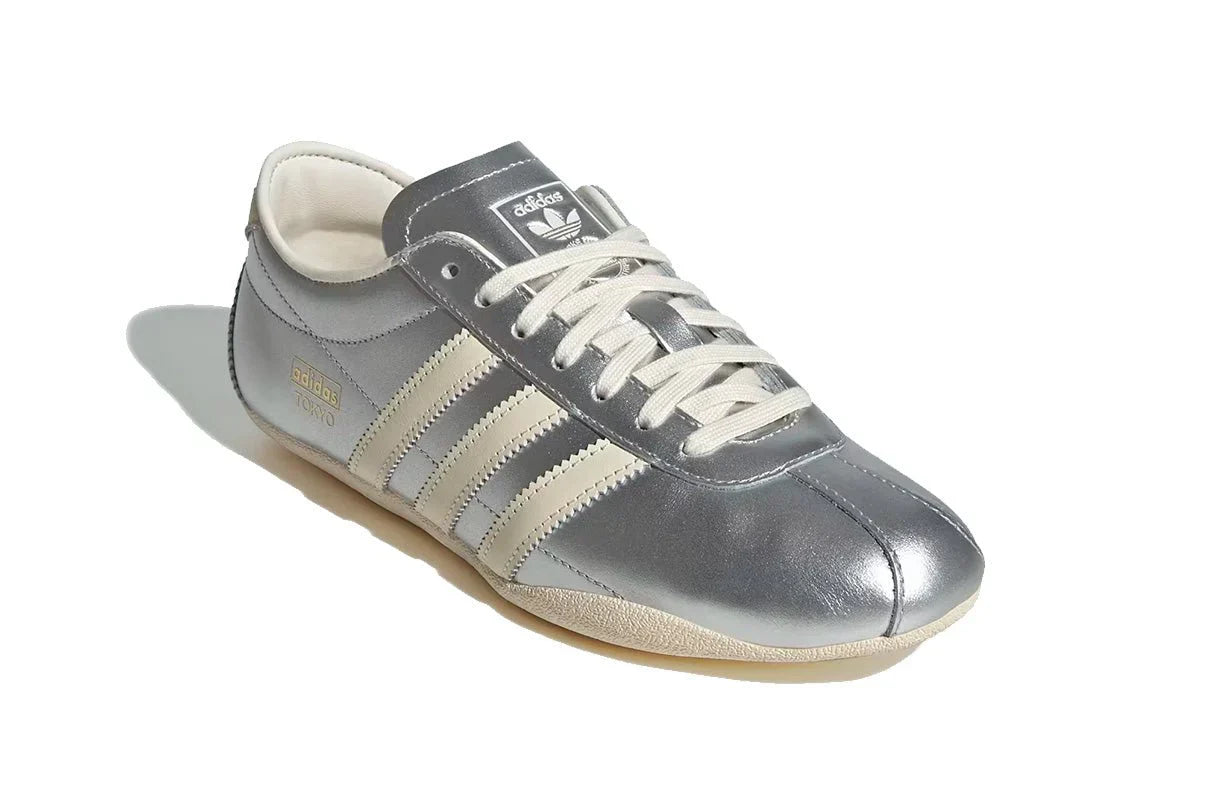 Tênis Adidas Tokyo Silver Metallic Prata detalhe interno