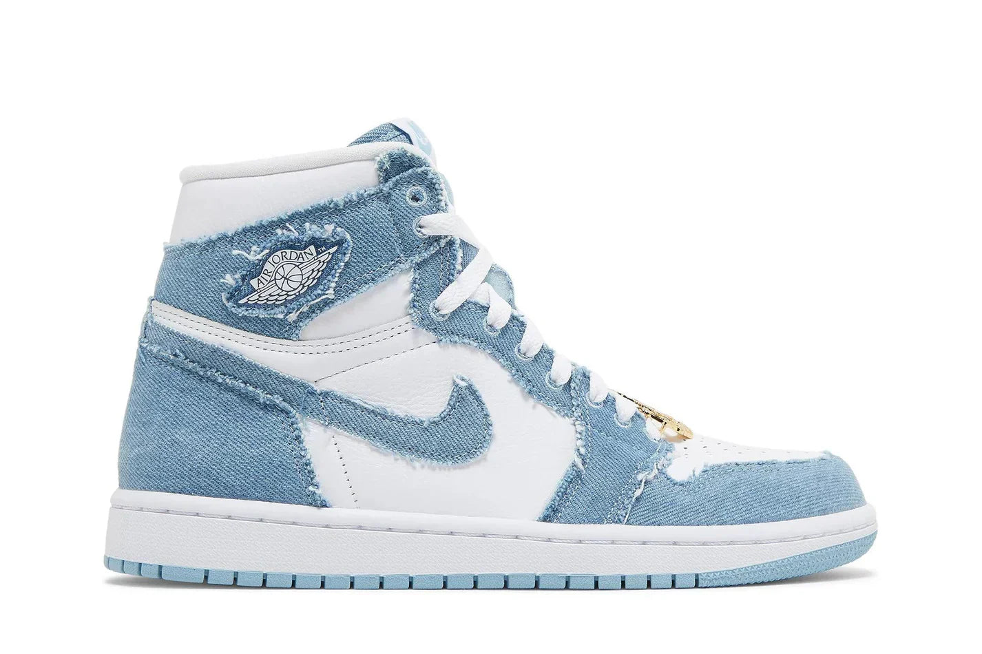 Tênis Air Jordan 1 High OG Denim Azul vista superior