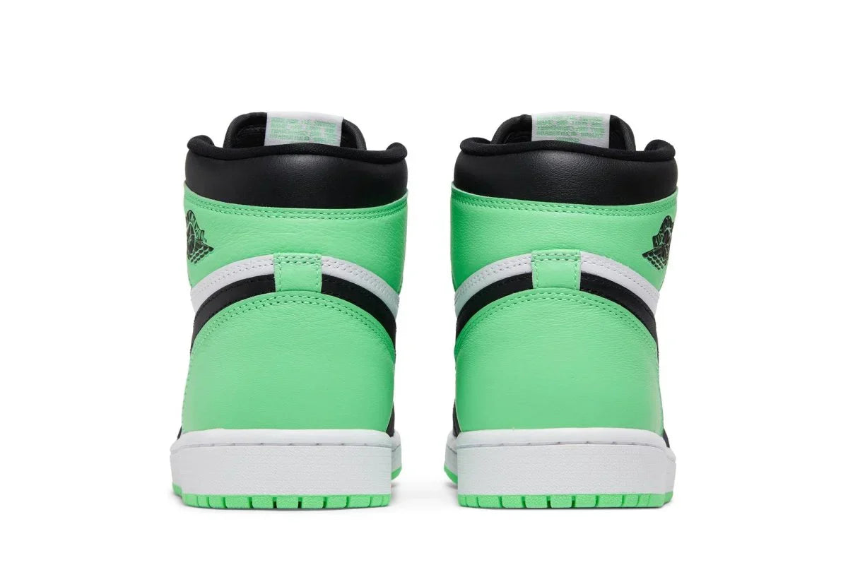 Tênis Air Jordan 1 High Og Green Glow Verde detalhe lateral
