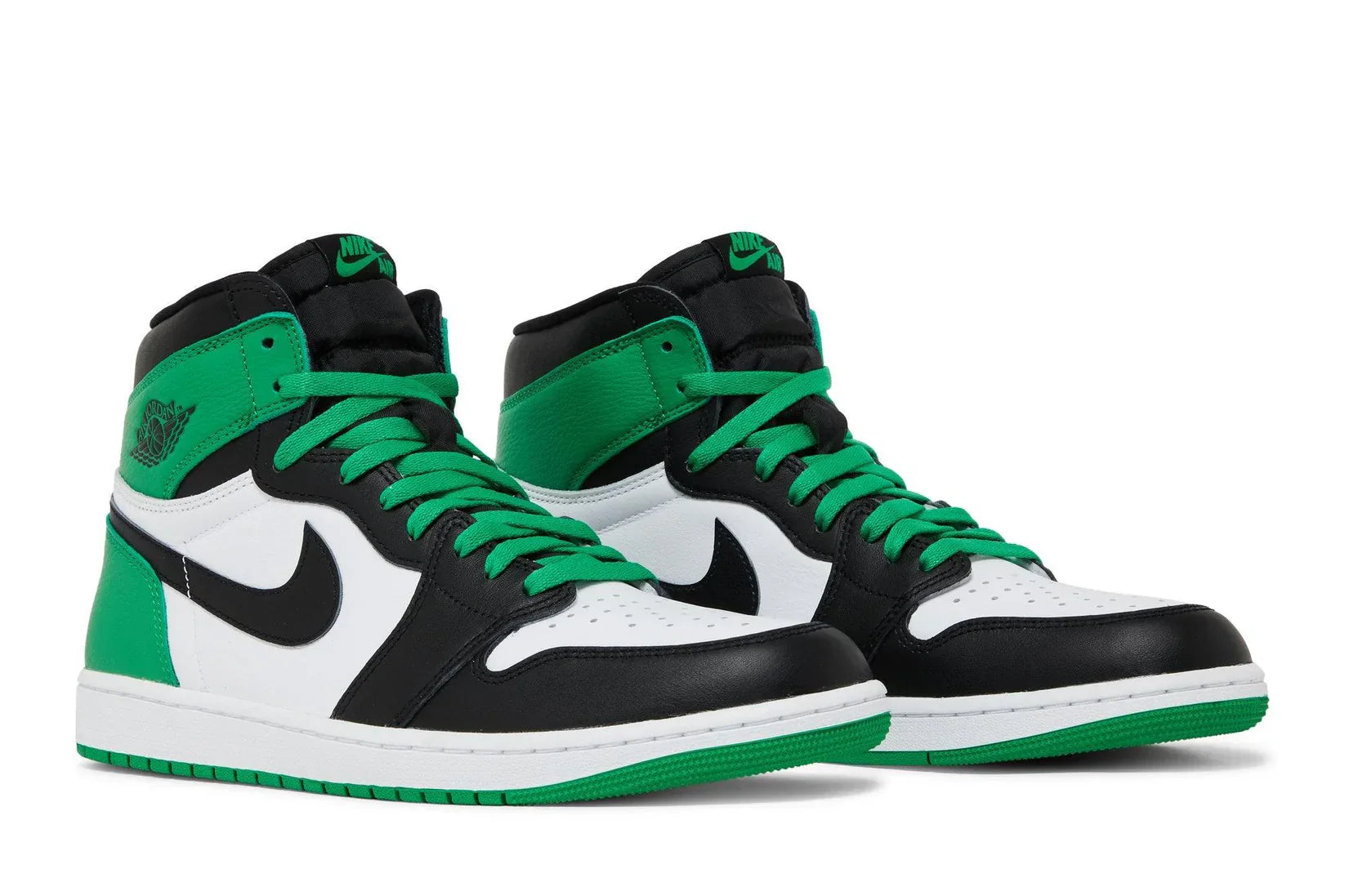 Tênis Air Jordan 1 High OG Lucky Green Verde detalhe lateral
