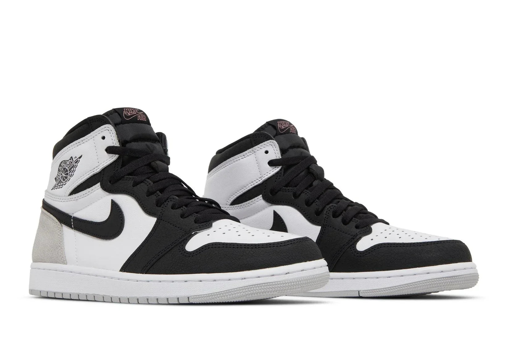 Tênis Air Jordan 1 High Stage Haze Cinza detalhe lateral